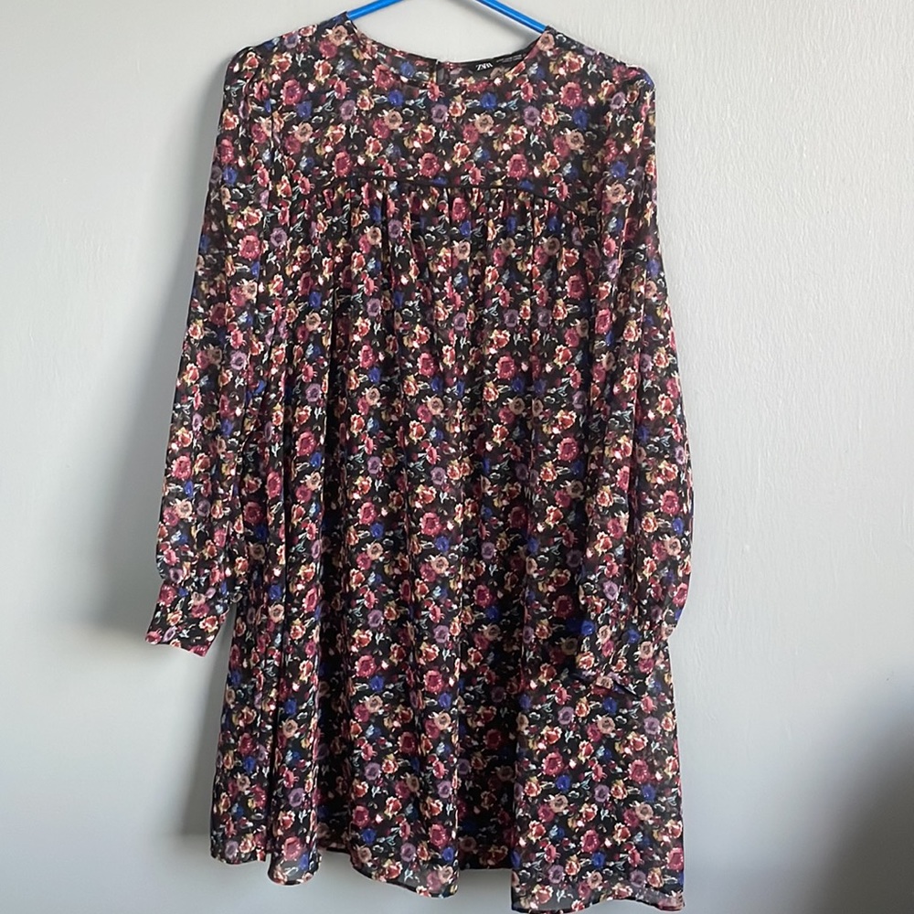 Zara Babydoll Flower Dress